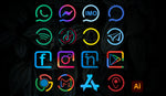 Load image into Gallery viewer, I will create a custom hand drawn icons set