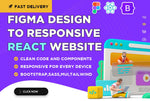 Load image into Gallery viewer, I will convert figma design to responsive react website, figma to react bootstrap (1 page)
