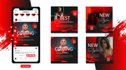 I will design instagram, facebook posts and banner ads(5 Designs)