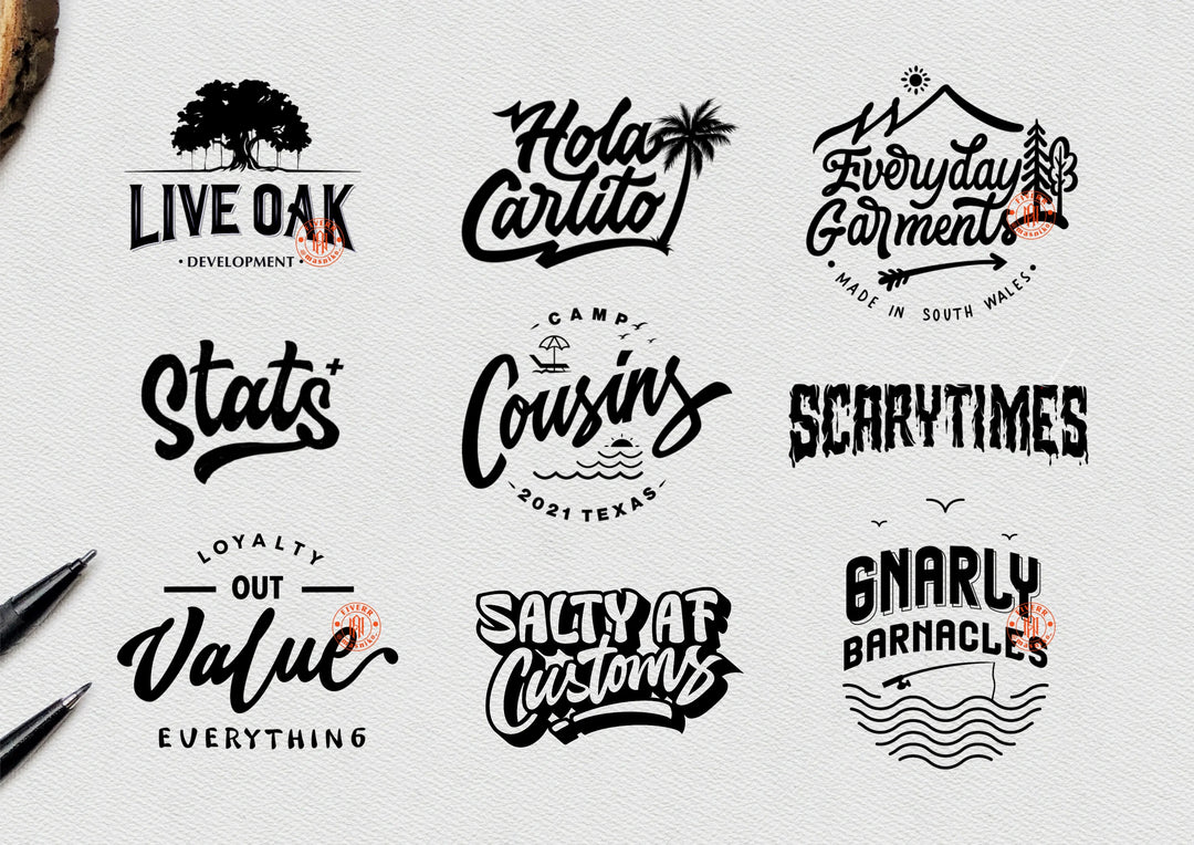 I will do modern text, font logo and custom typography, lettering, hand drawn design