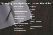 I will craft a captivating and compelling book description (upto 350 words)