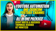 I will do youtube automation, create top 10 cash cow videos and cash cow channel (1 video)