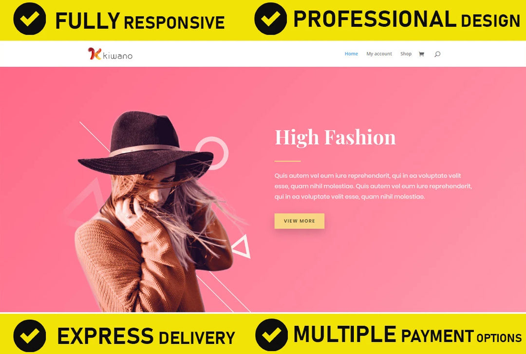 I will create a professional wordpress ecommerce website or woocommerce store (2 pages)