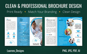 I will design a clean professional trifold or bifold brochure