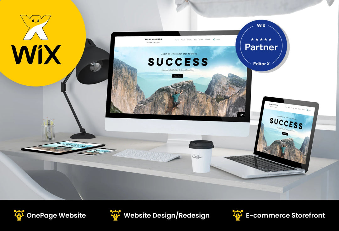 I will do wix website design, wix website redesign (1 page)