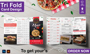 I will professionally design a flyer, brochure, packaging design and menu cards