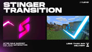 I will create custom animated stinger transition for twitch stream
