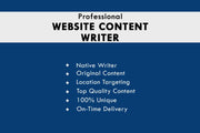 I will write content for your website (1 page or upto 500 words)