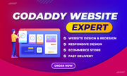 I will build godaddy website professionally (3 pages)