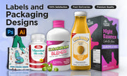 I will create product label design and packaging design