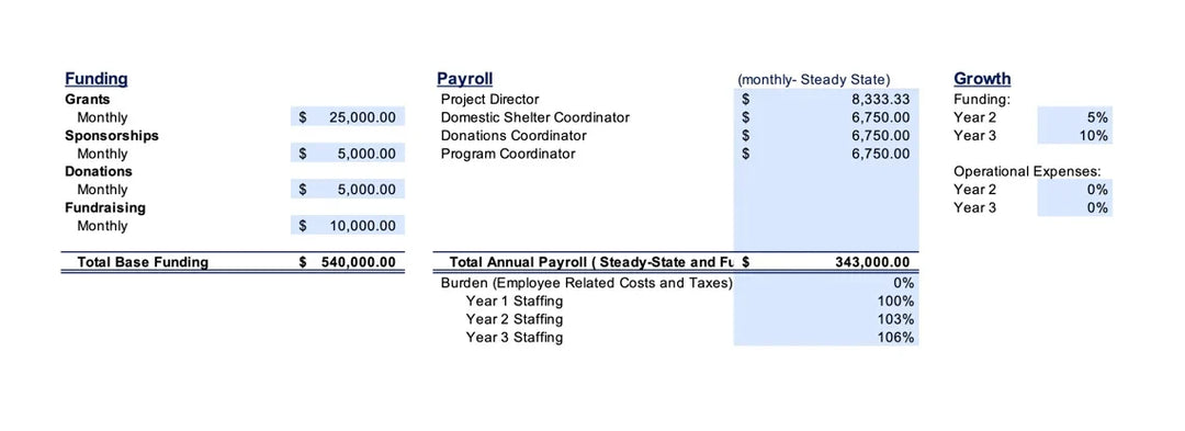 I will write a nonprofit business plan