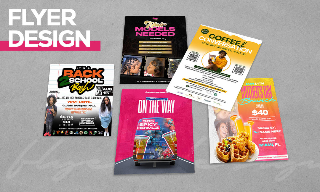 I will design a flyer, menu, brochure or poster graphic