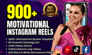 I will create motivational instagram reels, youtube shorts, social media videos-50 Motivational Videos