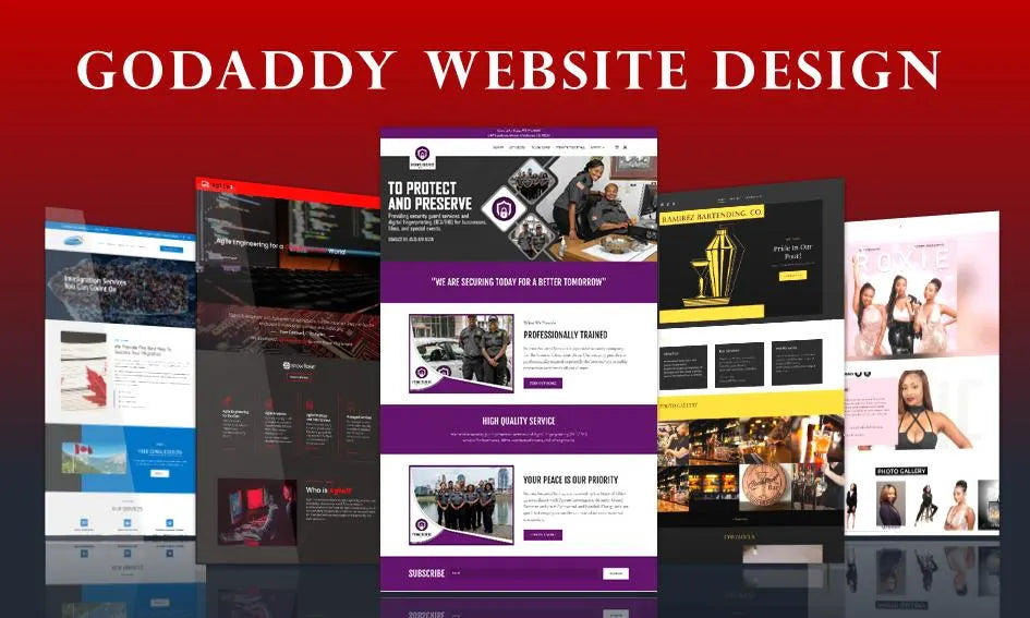 I will design or redesign godaddy website professionally (3 pages)