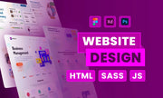 I will build any type of website design (1 page)