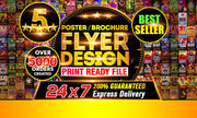 I will design outstanding flyer or poster with unlimited editions