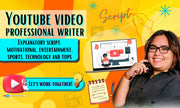 I will be the best professional writer for your youtube scripts (900 word script for 1-5 minutes)