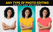 I will do any photo editing, photoshop manipulations and retouching