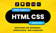 I will convert figma to HTML, PSD to HTML, xd to HTML responsive (1 page)