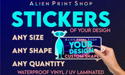 I will print custom vinyl stickers of your logo or design