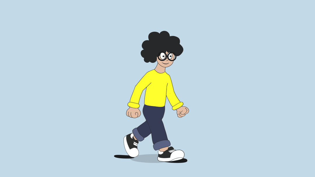 I will animate walk character 2d and gif nft-3 seconds