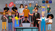 I will create an adobe character animator puppet