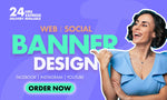 Load image into Gallery viewer, I will design eye catching web banner
