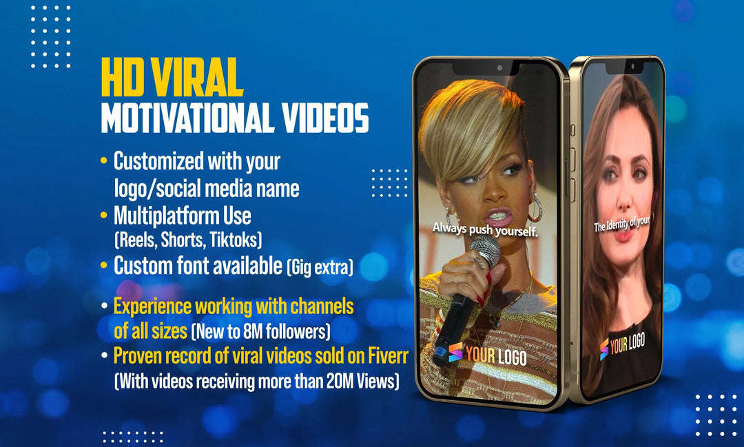 I will create bulk motivational youtube shorts-50 videos