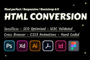 I will convert psd, pdf to html, responsive bootstrap (1 page)