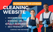 I will create responsive cleaning website with appointment booking (3 pages)
