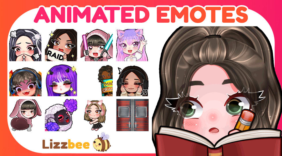 I will create cute animated emotes