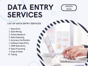 We will do data entry database data analysis