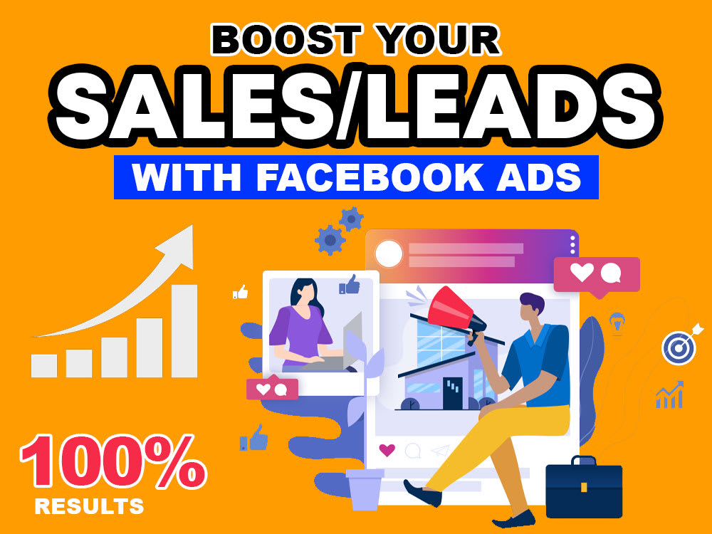 You will get 100% Successful High Result Facebook ads campaign(Sales/Leads Guaranteed)