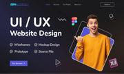 I will do unique and creative website UI UX design