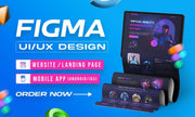 I will do website ui ux, landing page design, mobile app ui design in figma