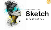 I will draw scribble sketch illustration, as you wish