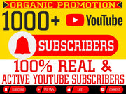 You will get 1000 Guaranteed YouTube Subscribers + 1000 views + 1000 likes For Your YouTube Channel
