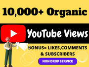 You will get 15000+ Organic Youtube Views & Likes, Youtube Promotion, Youtube Marketing