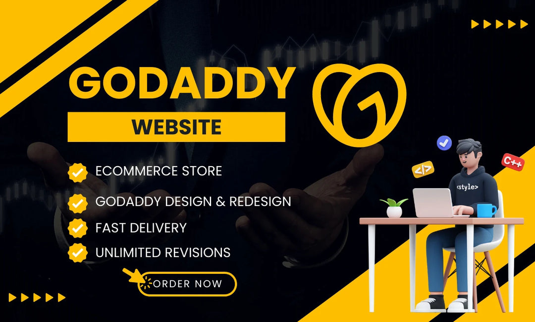 I will develop a professional and responsive godaddy website (1 page)