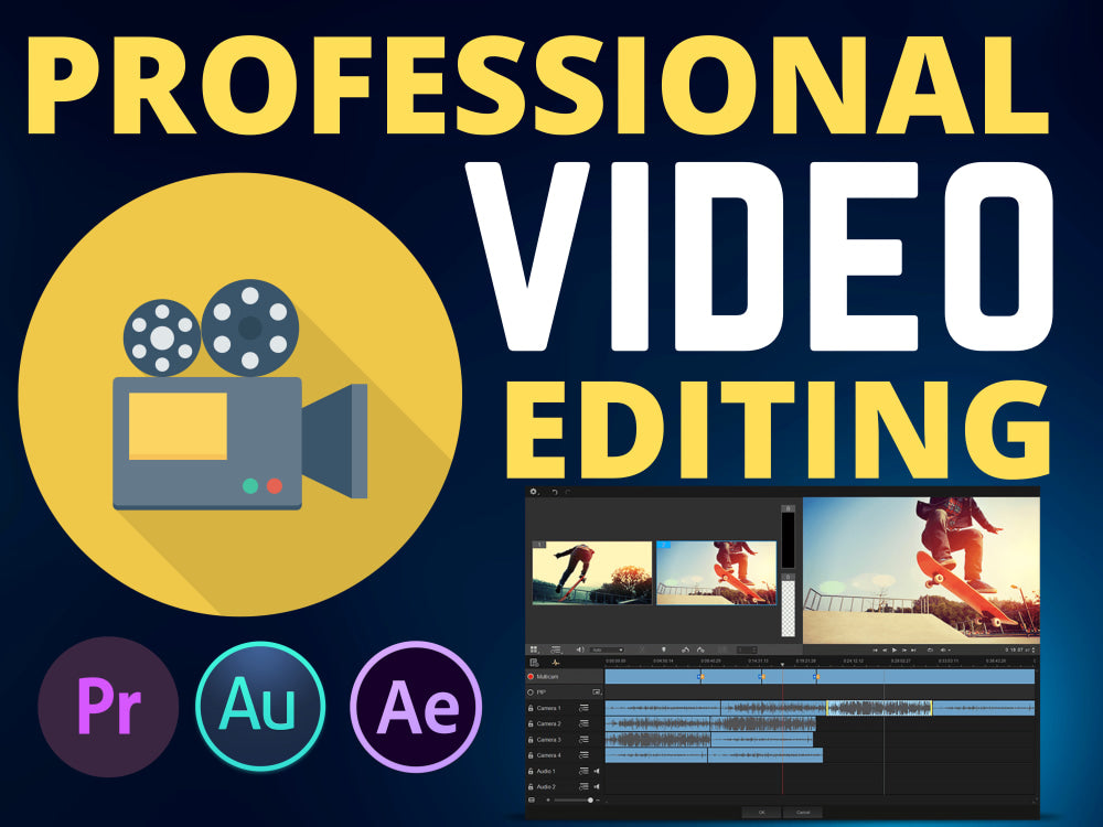 I will do amazing video editing-Up to 1 minute running time