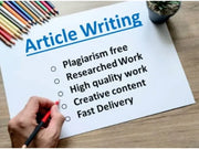I will write articles and blog posts tailored to your needs ( 500 words)