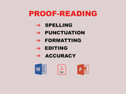 I will proofread and edit your document (upto 1100 words)