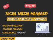 I will be your social media marketing manager and personal assistant (3 platforms)